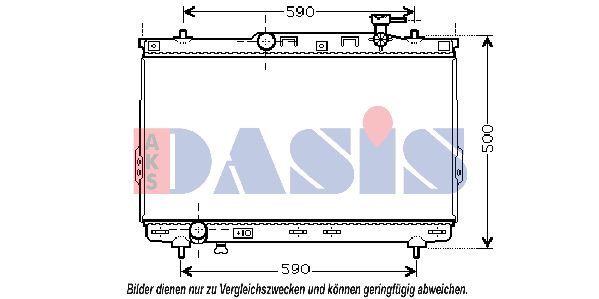 AKS DASIS Радиатор, охлаждение двигателя 560019N